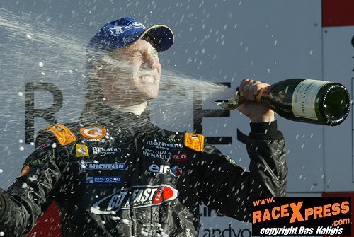 Renger van der Zande en de champagne !